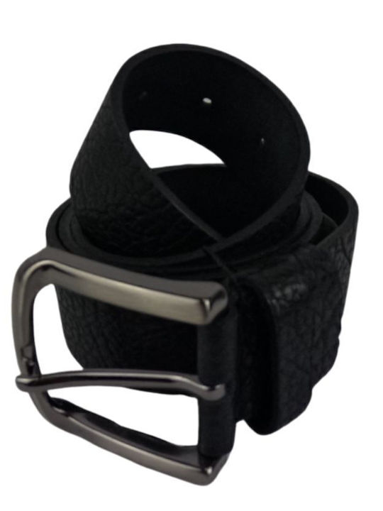 Classic Men's Leather Belt Dac Shop Anthracite Black