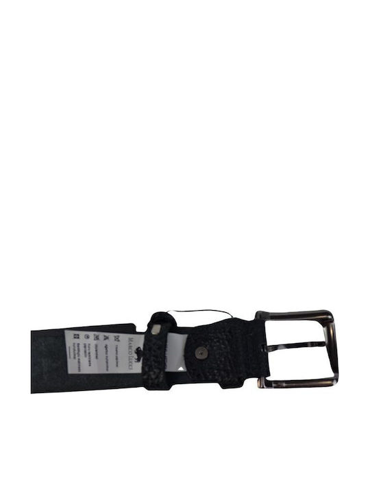 Classic Men's Leather Belt Dac Shop Anthracite Black