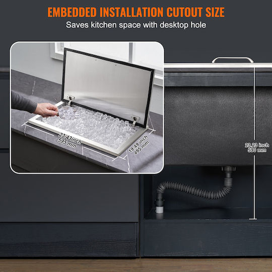 Vevor Commercial Ice Bin