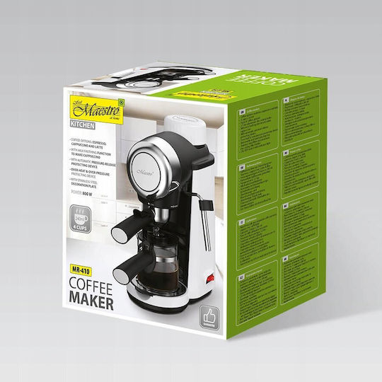 Maestro Automatic Espresso Machine 800W Pressure 3.5bar Brown MR-410
