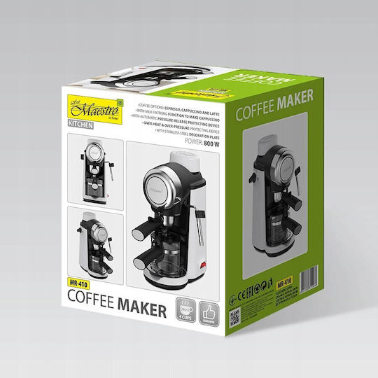 Maestro Automatic Espresso Machine 800W Pressure 3.5bar Brown MR-410
