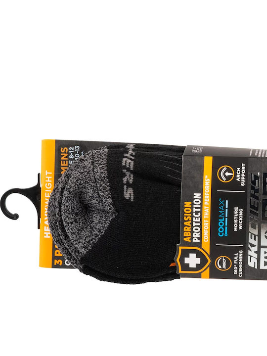 Skechers Спортни Чорапи Черни 3 чифта