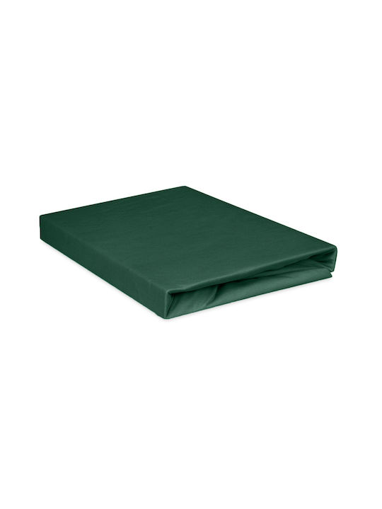 Matex Sheet Double with Elastic 150x190+20cm. Green