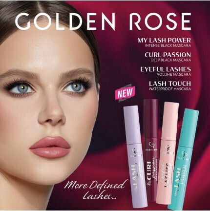 Golden Rose Lash Touch Wasserdichte Schwarze Wimperntuschen 9ml