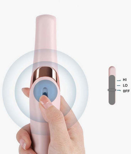 Siks Pilă Electrică pentru Călcâie și Curățarea Unghiilor cu Lumină LED Rezistentă la Apă Încărcare USB Cap Rotativ 360 de Grade 2 Role Abrazive și Fine Roz