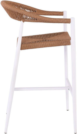 Табуретка Бар За външна употреба White 1бр 56x58x105см