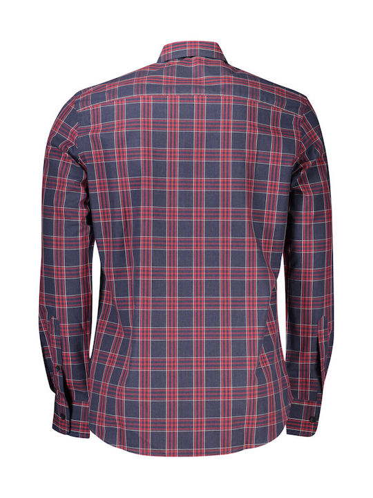 Long-sleeved Shirt Checked Blue