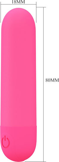 Pretty Love Functions Vibrator Bullet 8cm Pink