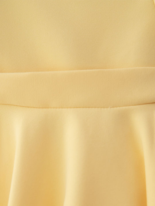 Kids Dress Sleeveless Yellow