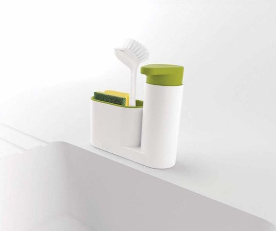 Spender Küche Kunststoff mit Schwammhalter Weiß 175ml