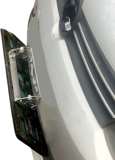 Car License Plate Frame Metallic Black 1pcs