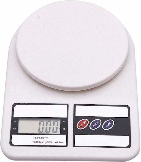 Ψηφιακή Ζυγαριά Κουζίνας έως 10kg Λευκή