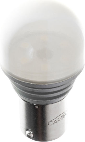 Cartech Lamps Car S25 / P21W / BA15S Canbus LED 6000K Cold White 12-24V 2pcs