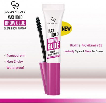 Golden Rose Max Hold Glue Gel for Eyebrows Transparent 7ml