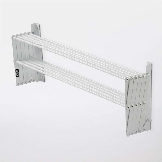 Klappbarer Wandmontage Kleiderständer aus Aluminium 60cm
