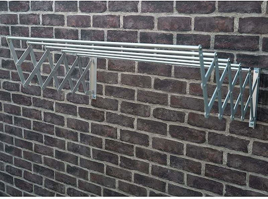 Klappbarer Wandmontage Kleiderständer aus Aluminium 60cm