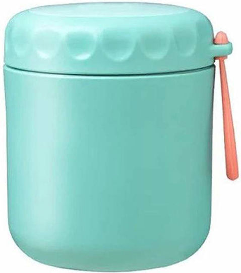 Siks Thermal Bowl Soup Spoon Included Made Stainless Steel 430 Ml Mini Thermos Lunch Turquoise