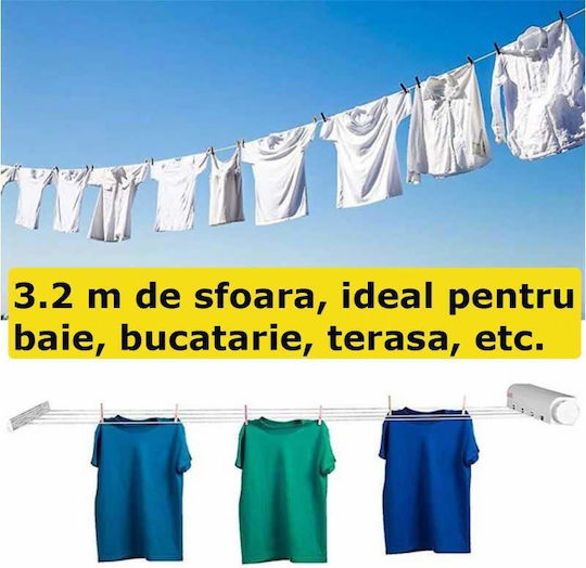 Uscătoare Rufe De Perete Cu Lungimea Suportului De Uscare A Hainelor 3.2m