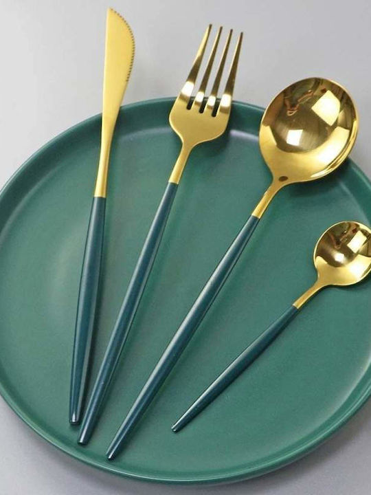 Set de Tacâmuri Inoxidabil Verzi 24buc