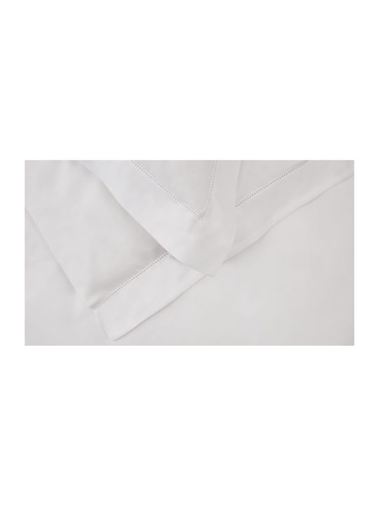 Valeria Home Set Husă de Pilotă Super Dublă cu 2 Fețe de Pernă 240x220 Alb