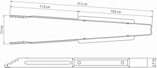 Tramontina Λαβίδα Κρέατος Ξύλινη 37.5cm