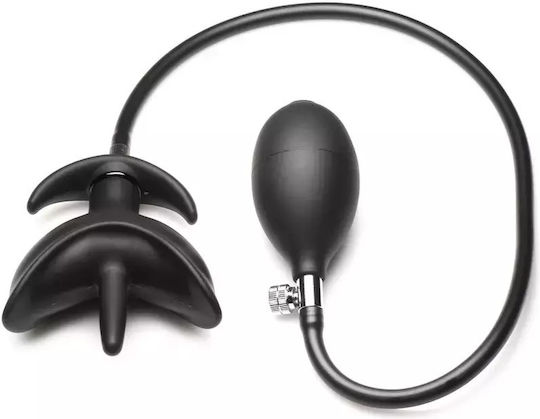 XR Inflatable Silicone Анална тапа Черна