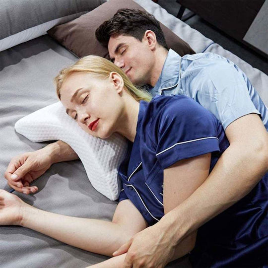 Orthopädisches Kissen mit Memory Foam 35x30cm in Weiß Farbe