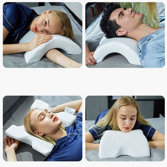 Orthopädisches Kissen mit Memory Foam 35x30cm in Weiß Farbe