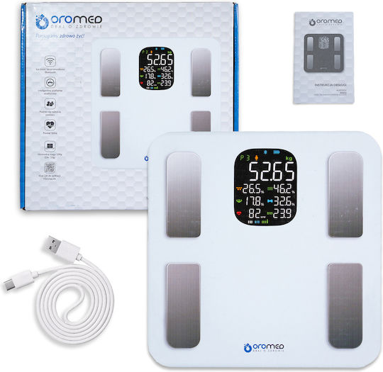 Oromed Smart Badezimmerwaage mit Bluetooth in Gold Farbe