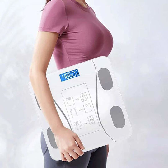 Smart Ζυγαριά 180kg με Bluetooth Γκρι