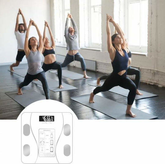 Smart Ζυγαριά 180kg με Bluetooth Γκρι