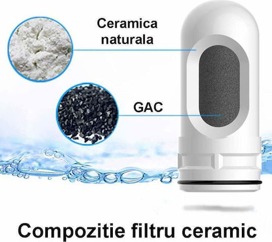 Filtru de purificare a apei pentru robinet Siks, alb