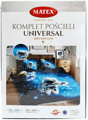 Matex Set Husă de Pilotă Bumbac Single cu Față de Pernă 160x200 Multicolor