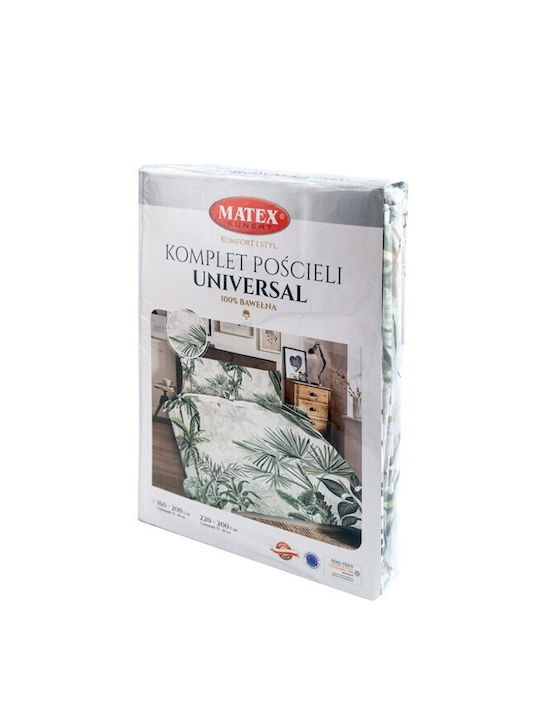 Matex Duvet Cover Set Cotton Queen with 2 Pillowcases 220x200 Multicolored