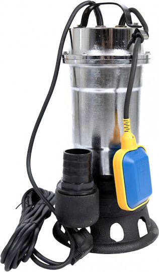 Pompa pentru apă murdară cu plutitor, fără tocător, DDT, oțel inoxidabil SWP2550F, 2550 W, 25 m³/h + furtun de incendiu 20 metri, 2 inch