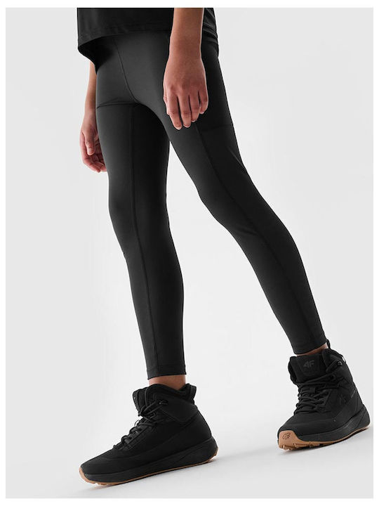 Kids Legging Sports Long Deep Black
