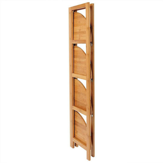 Γωνιακή Βιβλιοθήκη Καφέ 27x27x120εκ.