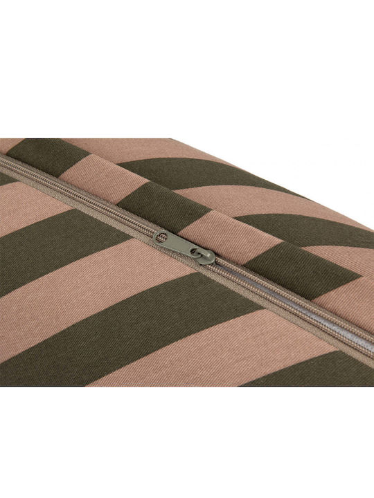 Nobodinoz Kids Decorative Pillow Majestic Green Taupe Stripes 50x18cm