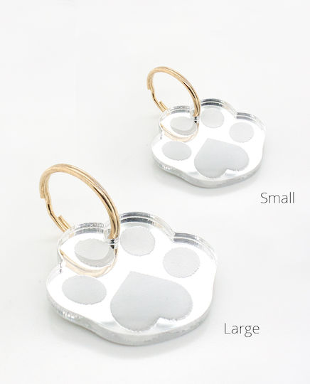 Dog Accessory Paw Silver