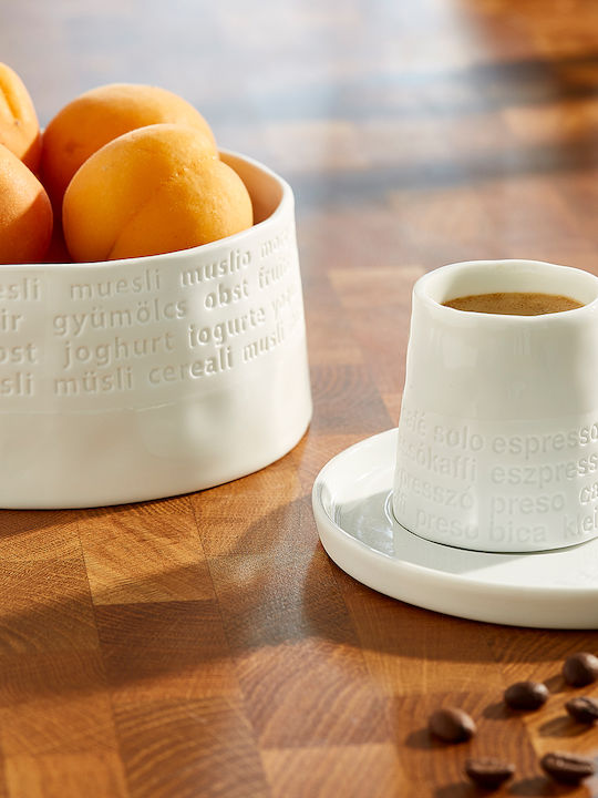 Raeder Tasse Espresso aus Porzellan Weiß