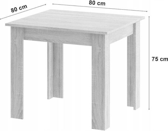 Dining Room 5pcs 80x80cm