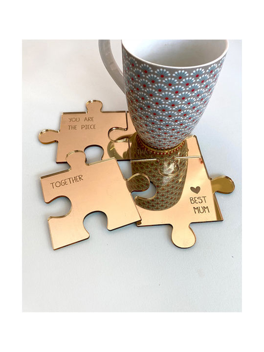 Coaster Wooden Brown 4pcs