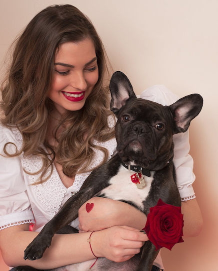 Dog Accessory Heart Hug Me Pink