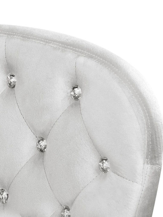 Beliani Princess Καρέκλα Γραφείου με Ανάκλιση Light Gray Beliani Princess Καρέκλα Γραφείου με Ανάκλιση Light Gray