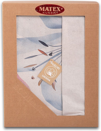 Matex Set Duvet Cover 220x200cm Super King with 2 Multicolour Pillowcases