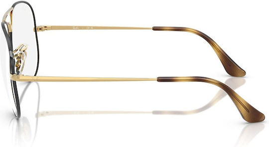 Ray Ban Rame Ochelari Aviator Pentru Bărbați Metalic Auriu RB6489 3177/58
