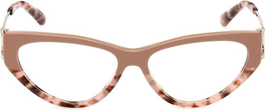 Guess Eyeglass Frame Cat Eye Brown Tortoise GU2911 059