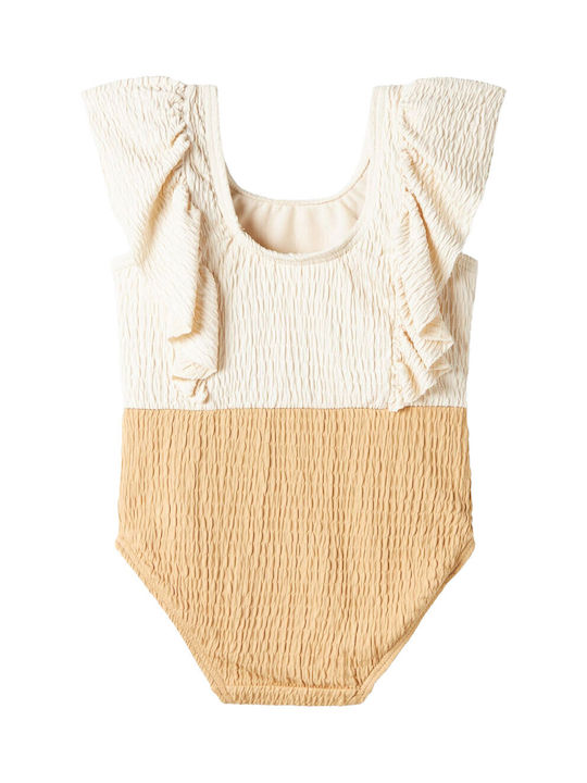 Lil' Atelier Kids Swimwear One-Piece Beige