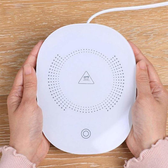 Încălzitor Electric Inteligent Siks pentru Ceai și Cafea Control Tactil Alimentare cu Placă Albă