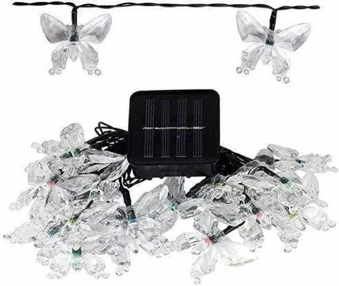 Hängende Solar-Lichterkette mit Warmweißem Licht IP44